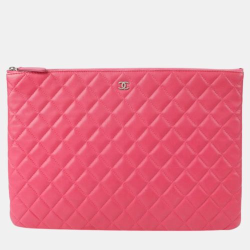 Miu Miu Bell Pink Leather Mini Pouch Bag - Chanel - Modalova