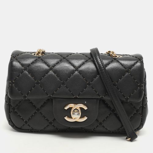Chanel Black Quilted Patent Leather Extra Mini CC Paris-Salzburg Classic Flap Bag - Chanel - Modalova