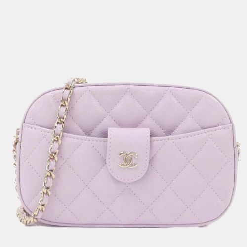 Chanel Light Pink Leather Chain Shoulder Bag - Chanel - Modalova