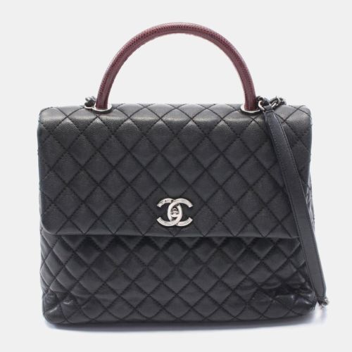 Caviar Leather Matelasse Coco Handle Top Handle Bag - Chanel - Modalova