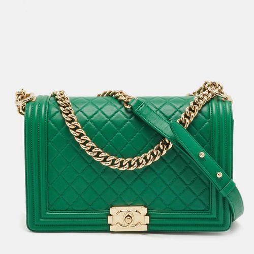 Quilted Leather New Medium Boy Flap Bag - Chanel - Modalova