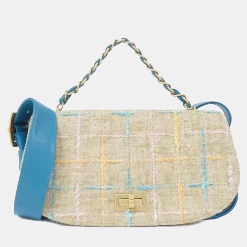 Neutrals Tweed Mademoiselle Flap Bag - Chanel - Modalova