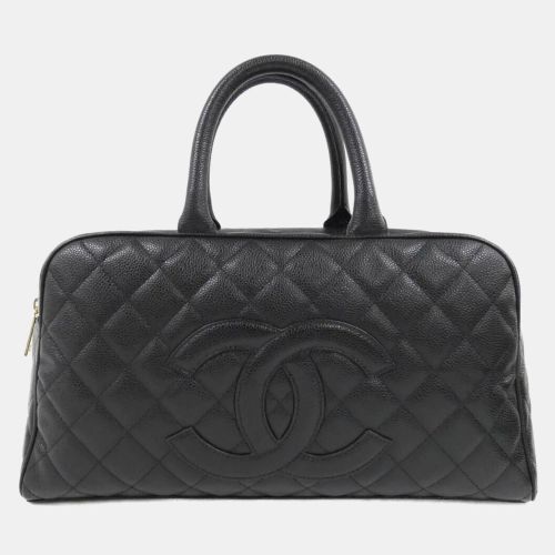 Chanel Black Leather Boston Bag - Chanel - Modalova