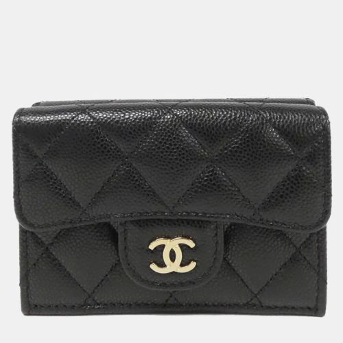 Caviar Leather Small Timeless Classic Flap Wallet - Chanel - Modalova