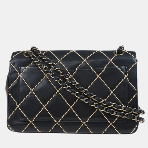 Calfskin Wild Stitch Single Flap Shoulder Bag - Chanel - Modalova