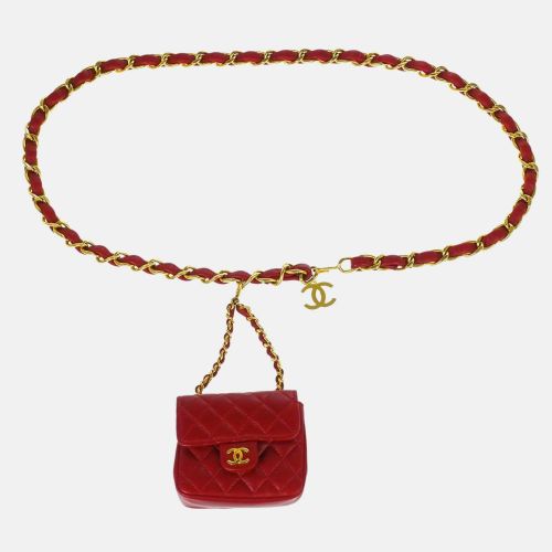 Vintage Lambskin Flap Belt Bag - Chanel - Modalova