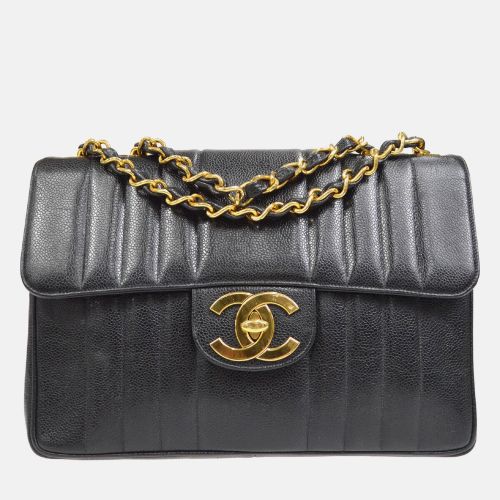 Calfskin Jumbo Mademoiselle Classic Flap Bag - Chanel - Modalova