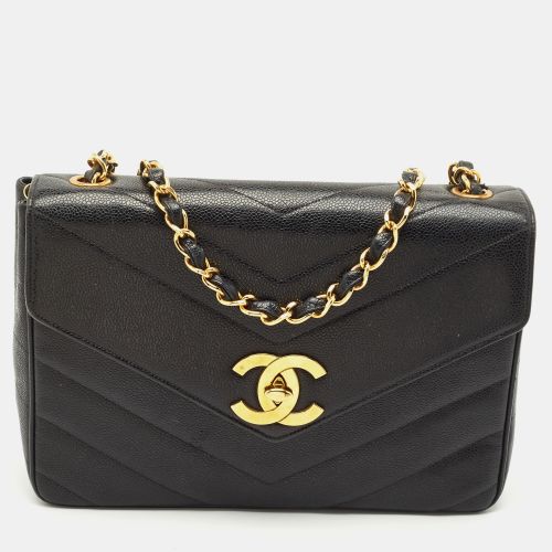 Chevron Leather Large Vintage Classic Flap Bag - Chanel - Modalova