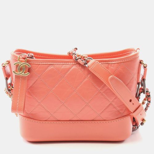 Chanel Gabrielle Small Orange Leather Hobo Bag - Chanel - Modalova