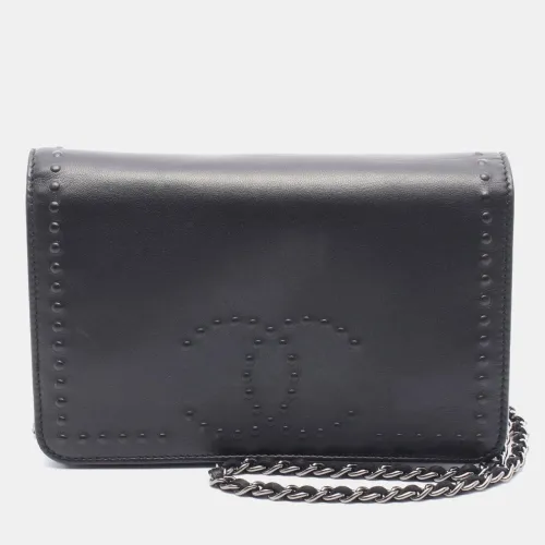 Chanel CC Black Leather Chain Shoulder Bag - Chanel - Modalova
