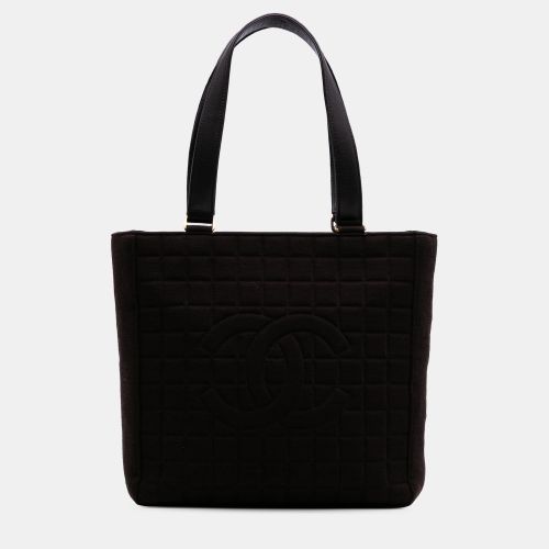 Chanel Black CC Chocolate Bar Jersey Tote - Chanel - Modalova