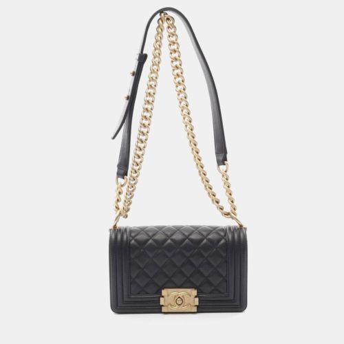 Boy Small Leather Chain Shoulder Bag - Chanel - Modalova