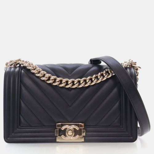 Boy Medium Calfskin Chevron Flap Bag - Chanel - Modalova