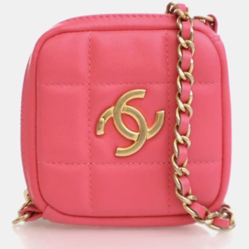 Diamond CC Clutch Mini Lambskin Chain Bag - Chanel - Modalova
