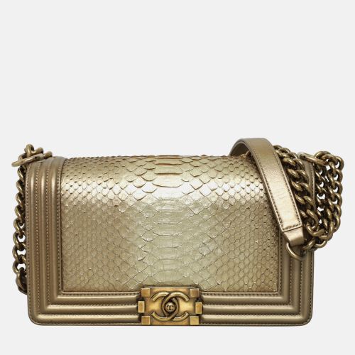 Boy Old Medium Python Leather Crossbody Bag - Chanel - Modalova