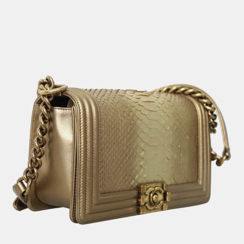 Boy Old Medium Python Leather Crossbody Bag - Chanel - Modalova