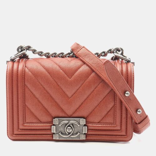 Boy Small Chevron Calfskin Shoulder Bag - Chanel - Modalova