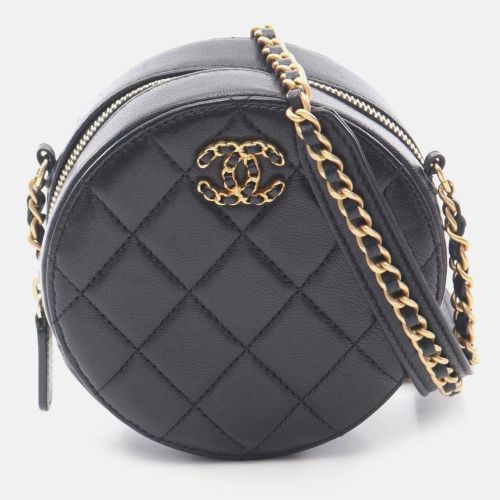 Matelasse Round Mini Lambskin Shoulder Bag - Chanel - Modalova