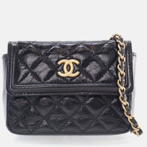 Mini Shiny Aged Calfskin Waist Bag - Chanel - Modalova