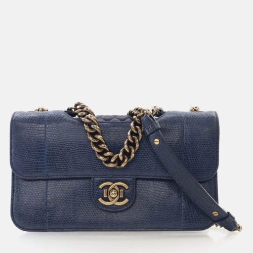 Perfect Edge Flap Bag Medium Lizard Shoulder Bag - Chanel - Modalova