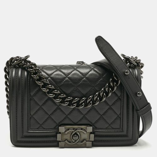 Chanel Black Quilted Leather Small Boy Flap Bag - Chanel - Modalova
