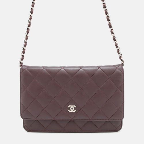 Matelasse Lambskin Wallet On Chain - Chanel - Modalova