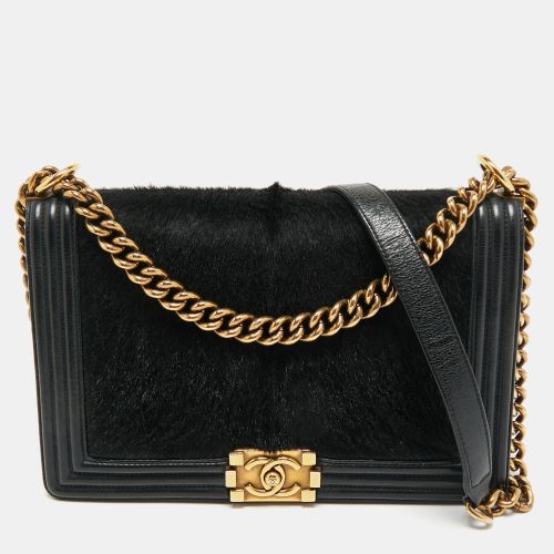 Calf Hair and Leather New Medium Boy Flap Bag - Chanel - Modalova