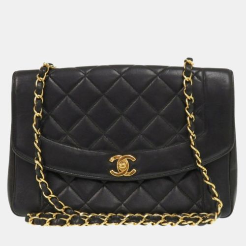 Diana Matelasse Lambskin Shoulder Bag Coco Mark - Chanel - Modalova