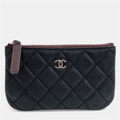 Chanel Black Leather Caviar Pouch - Chanel - Modalova
