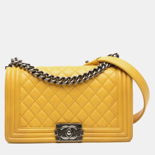 Old Medium Quilted Calfskin Boy Flap - Chanel - Modalova