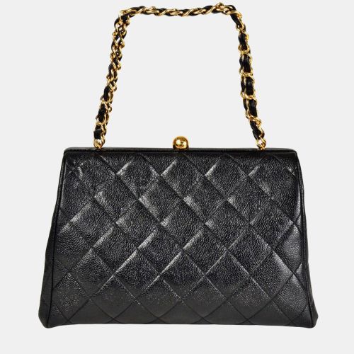 Chanel Black Caviar Leather Clutch Shoulder Bag - Chanel - Modalova