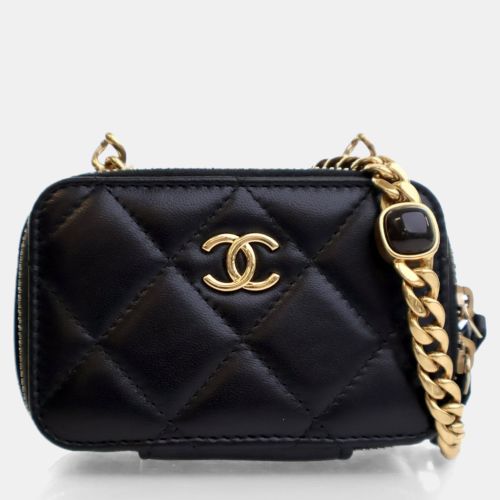 Chanel Candy Mini Black Lambskin Clutch with Chain - Chanel - Modalova