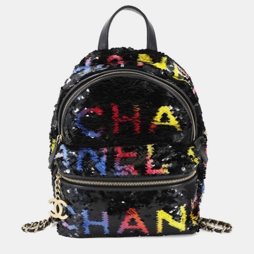 Chanel Paris-Los Angeles Black Sequin Backpack - Chanel - Modalova