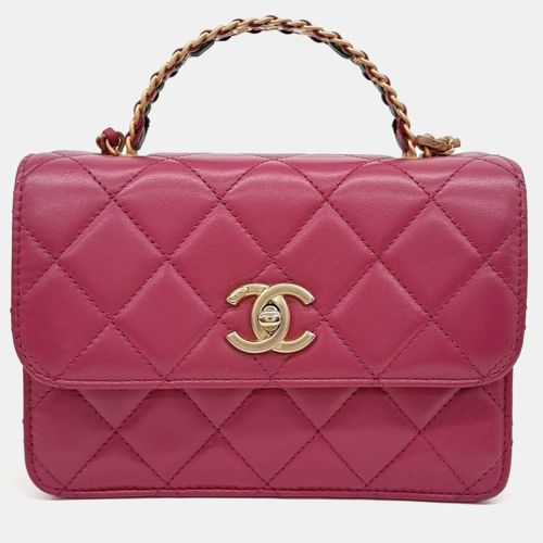 Leather Top Handle Shoulder Bag - Chanel - Modalova