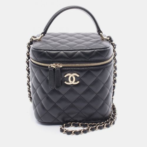 Chanel Vanity Case Black Leather Shoulder Bag - Chanel - Modalova