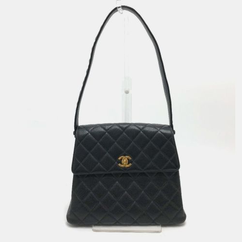 Coco Mark Matelasse CC Caviar Leather Shoulder Bag - Chanel - Modalova