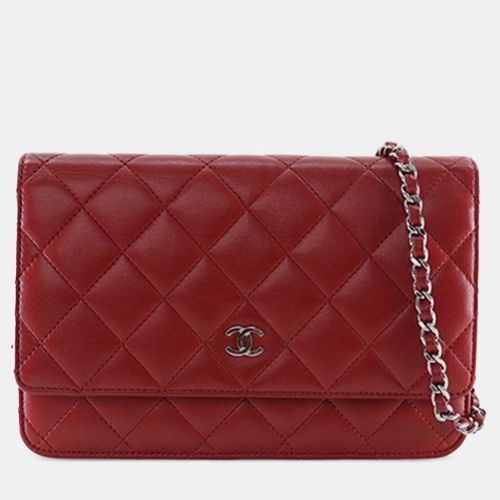 CC Quilted Lambskin Wallet on Chain - Chanel - Modalova