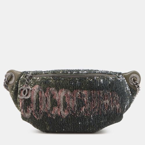 Chanel Brown Sequin and Quilted Lambskin Coco Cuba Waist Bag - Chanel - Modalova