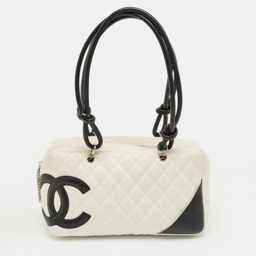 Black Quilted Leather Cambon Ligne Bowler Bag - Chanel - Modalova