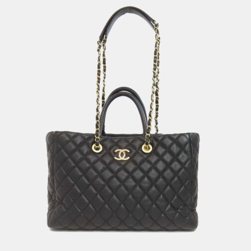 Matelasse Chain Shoulder Tote Bag Grained Calfskin - Chanel - Modalova