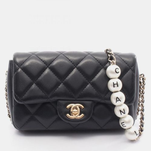 Matelasse Small Flap Shoulder Bag In Lambskin Leather - Chanel - Modalova