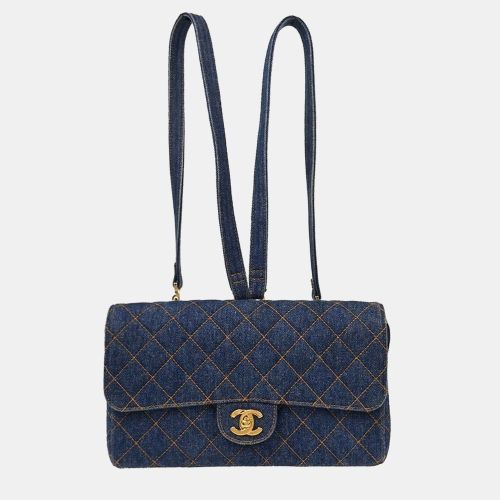 Chanel Denim Blue Backpack - Chanel - Modalova