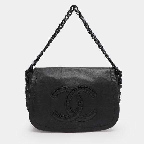 Chanel Modern Chain Rhodoid Black Leather Flap Bag - Chanel - Modalova