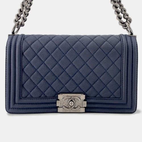 Chanel Chain Shoulder Bag Boy Caviar Skin - Chanel - Modalova