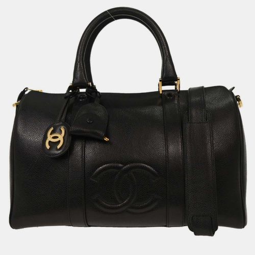Chanel Black Calfskin 2way Duffle Handbag - Chanel - Modalova