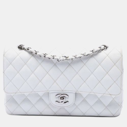 Classic Medium Caviar Silver Hardware Double Flap Shoulder Bag - Chanel - Modalova