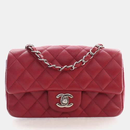 Classic Mini Rectangular Quilted Caviar Single Flap Bag - Chanel - Modalova