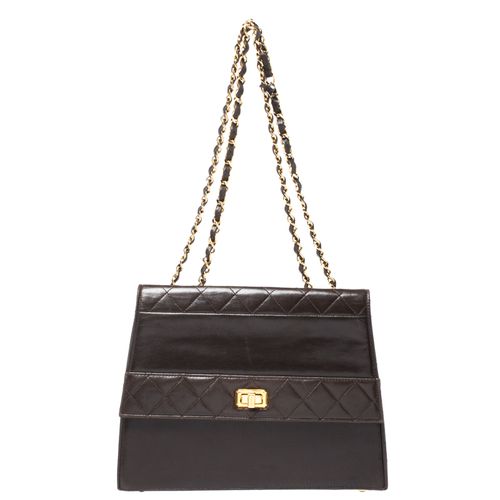 Chanel Dark Brown Quilted leather Vintage Shoulder Strap - Chanel - Modalova