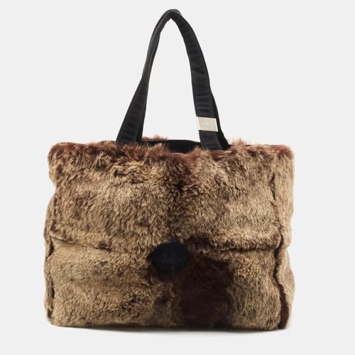 Chanel Beige/Brown Rabbit Fur CC Tote - Chanel - Modalova