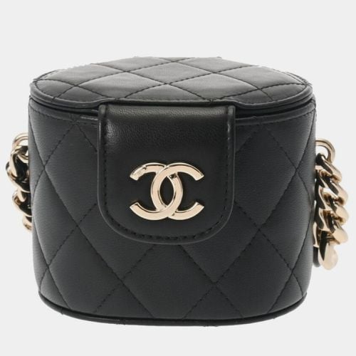 Chanel Black Leather Mini Vanity Case Clutch Bag - Chanel - Modalova